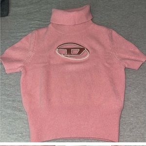 Diesel margaret logo-embroidered turtleneck sweater